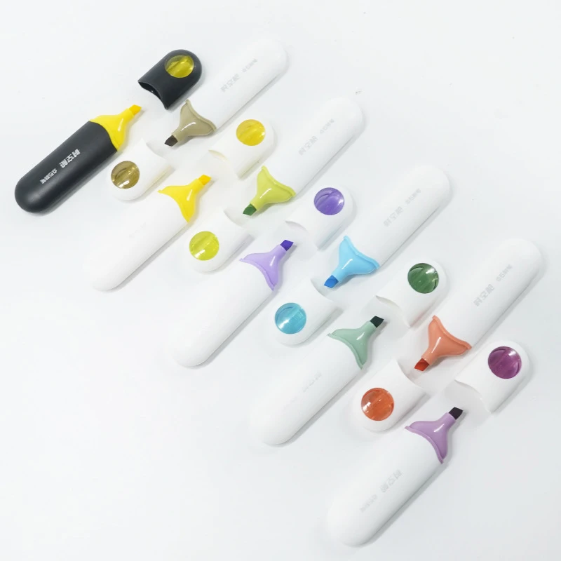 8 stk Pastellfarger Soft Tip Highlighter