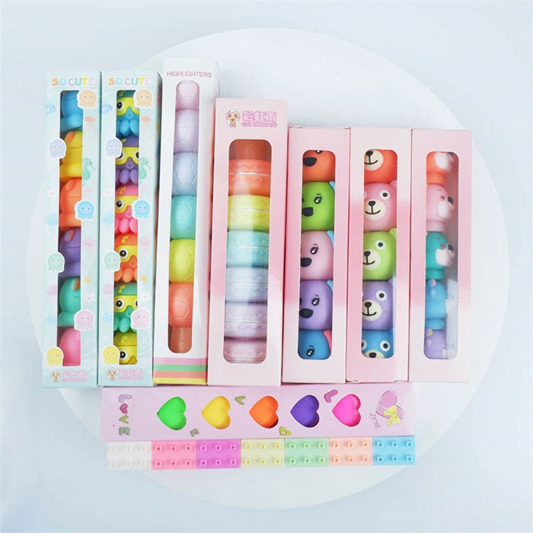 Søt fargerik Marker Highlighters Pen